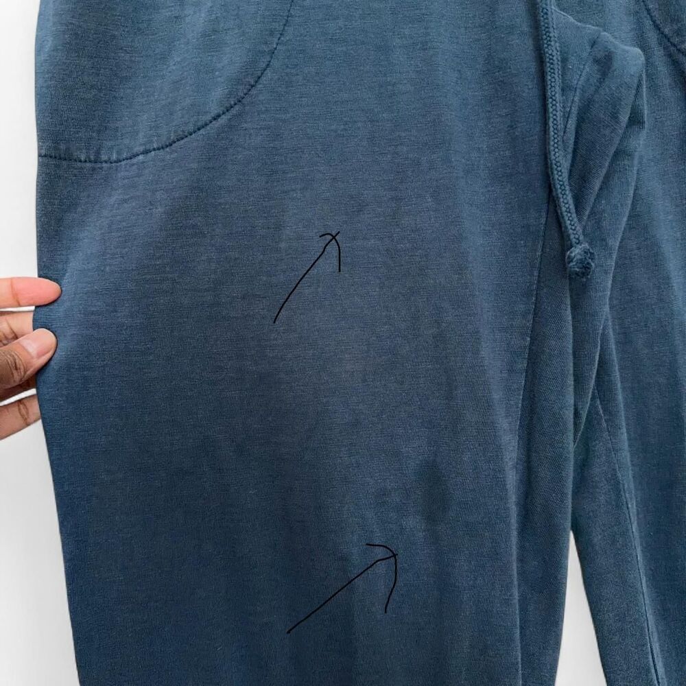 Faherty "Terra" Organic Cotton Jumpsuit in Slate Blue Size M - Picture 11 of 11